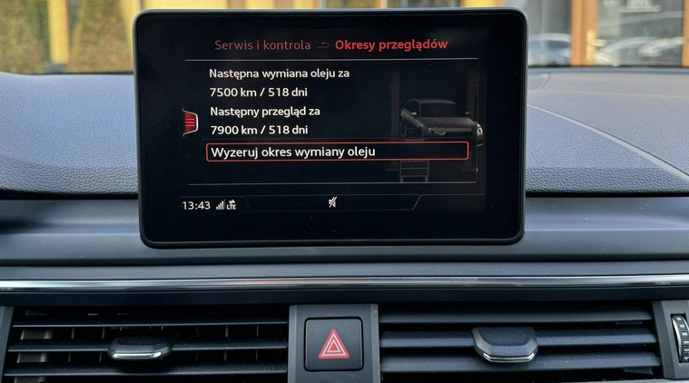 Audi A4 cena 73900 przebieg: 140000, rok produkcji 2017 z Góra małe 631